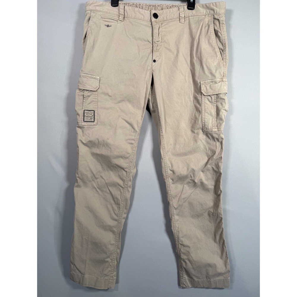 VTG Aeronautica Militare Men's Trousers PA1136 CT1955 Beige 56 IT 41/31 US